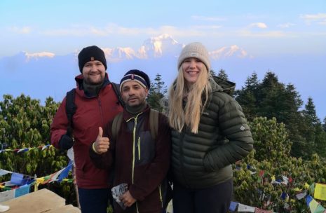 Gobinda trek guide with Guest