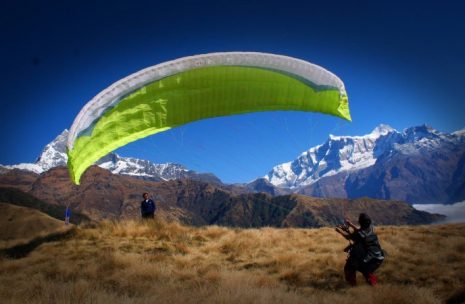 Paragliding take off time